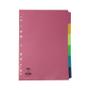 CONCORD Divider 6 Part A4 160gsm Board Bright Assorted Colours - 50799