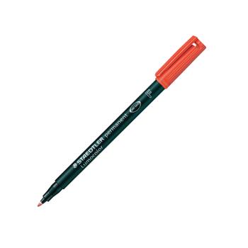 STAEDTLER Lumocolour Pen Permanent Fine Red (Pack of 10) 318-2 (318-2)