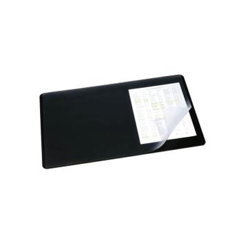 DURABLE Desk Mat with Clear Overlay 400 x 530mm Black 7202/01 (7202/01)