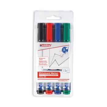 EDDING 360 Drywipe Marker Assorted (Pack of 4) 3318999 (3318999)