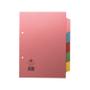 CONCORD Divider 5-Part A5 160gsm Pastel Colours 70599/J5