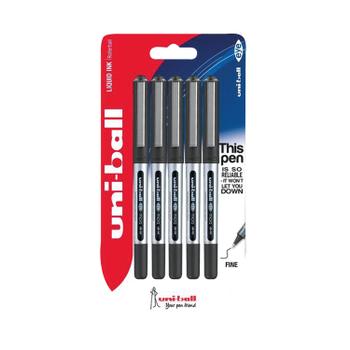 Uni-Ball UB-150 Eye Rollerball Pen Fine Black (Pack of 5) 153544322 (153544322)