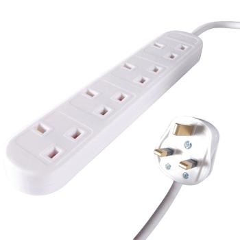 Connekt Gear UK 4-Way Mains Power Extension Block 3m 27-4030 (27-4030)