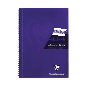 Europa Clairefontaine Europa Notebook 180 Pages A5 Purple (Pack of 5) 5813Z (5813Z)