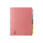 CONCORD Divider 5-Part A4 Extra Wide Pastel Colours 71399/J13