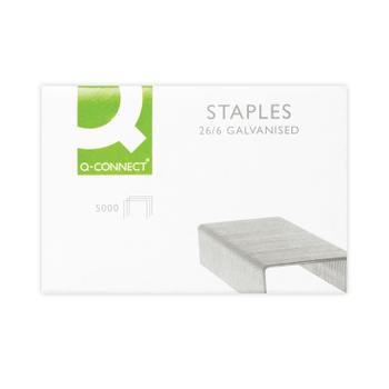 Q-CONNECT Staples 26/6mm (Pack of 5000) KF27001 (KF27001)