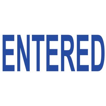 COLOP Green Line Word Stamp ENTERED Blue C144836ENT (C144836ENT)