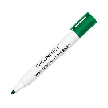 Q-CONNECT Drywipe Marker Pen Green (Pack of 10) KF26009 (KF26009)