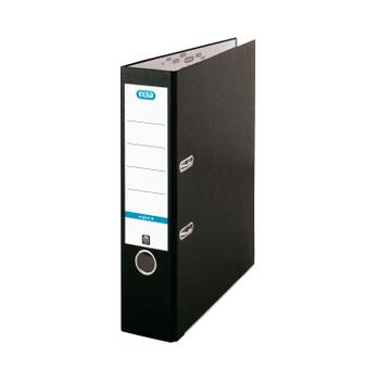 ELBA Coloured Board Lever Arch File Paper on Board A4 80mm Spine Width Black (Pack 10) - 100202217 (100202217)