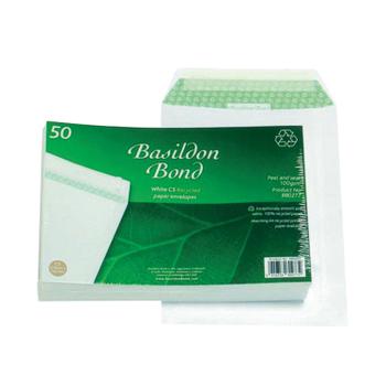 Basildon Bond C5 Pocket Envelope Plain White (Pack of 50) B80277 (B80277)