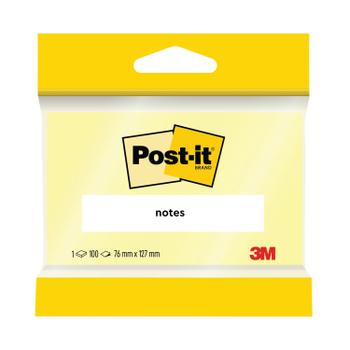 POST-IT 76 x 127mm Canary Yellow Notes (Pack of 12) 6830Y (6830N)