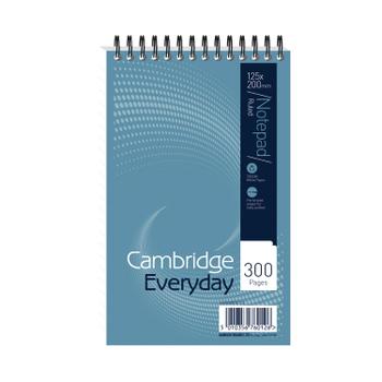 CAMBRIDGE Reporters Notebook Wirebound Headbound 125x200mm 300 Pages (Pack 5) 100080210 (100080210)