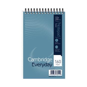 CAMBRIDGE Reporters Notebook Wirebound Headbound 125x200mm 160 Pages (Pack 10) 100080235 (100080235)