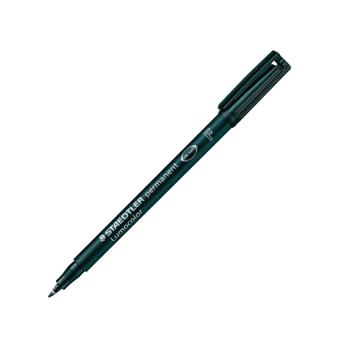 STAEDTLER Lumocolour Pen Permanent Fine Black (Pack of 10) 318-9 (318-9)