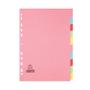 ELBA Divider 10 Part A4 160gsm Card Assorted Colours 400007246
