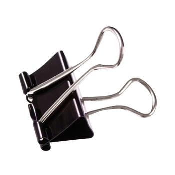 Unbranded Foldback Clip 19mm Black (Pack of 100) 22481 (WS22481)