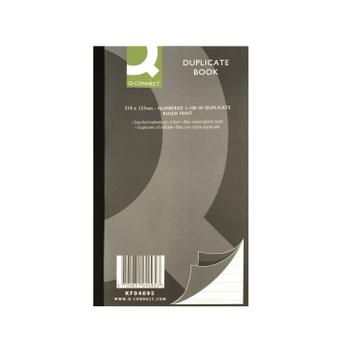 Q-CONNECT Feint Ruled Duplicate Book 210x127mm KF04095 (KF04095)