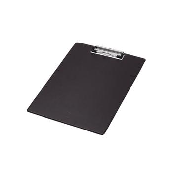 Q-CONNECT PVC Single Clipboard Foolscap Black KF01296 (KF01296)