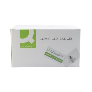 Q-CONNECT Combination Badge 40x75mm (Pack of 50) KF01568 (KF01568)