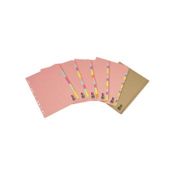 Q-CONNECT 12-Part Subject Divider Multi-punched A4 KF01515 (KF01515)