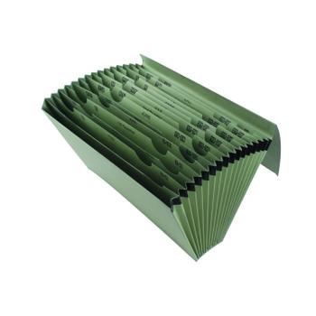 Q-CONNECT Multipurpose Expanding File Foolscap 16 Pocket Manilla KF04093 (KF04093)