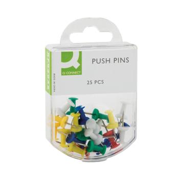 Q-CONNECT Push Pins Assorted (Pack of 250) KF02029Q (KF02029Q)