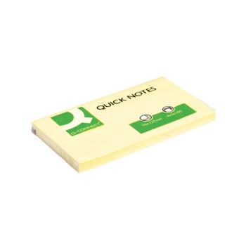 Q-CONNECT Quick Notes 76 x 127mm Yellow (Pack of 12) KF10503 (KF10503)