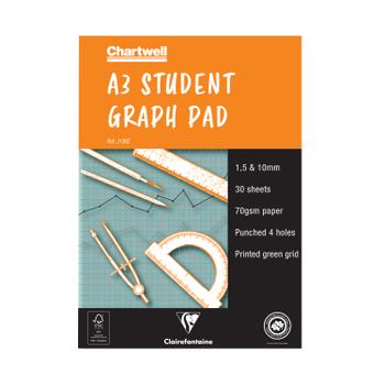 CHARTWELL A3 30 Sheet 70gsm Paper Graph Pad J13B (J13B)