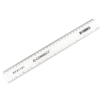Q-CONNECT 300mm/ 30cm Clear Ruler KF01107 (KF01107)