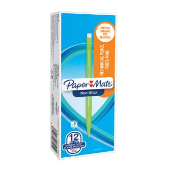 PAPERMATE Non-Stop Automatic Mechanical Pencils 0.7 HB Neon (Pack of 12) 1906125 (1906125)