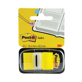 POST-IT 3M Post-it Index Tab 25mm Yellow with Dispenser 680-5 (6805)
