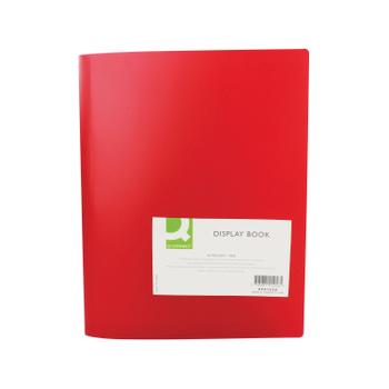 Q-CONNECT Polypropylene Display Book 40 Pocket Red KF01258 (KF01258)