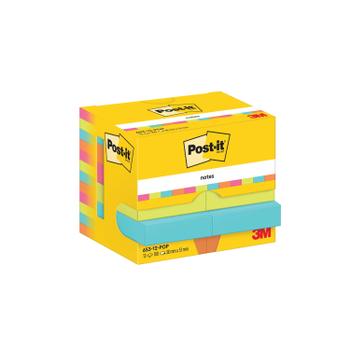 POST-IT Notes 38x51mm 100 Sheets Poptimistic (Pack of 12) 653-12-POP (653-12-POP)