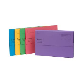 GUILDHALL Exacompta Forever Document Wallet Manilla Foolscap Assorted (Pack of 25) 211/5000 (211/5000)