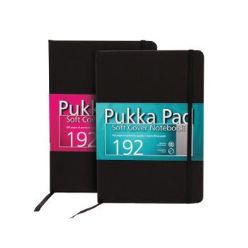 PUKKA PAD Signature Soft Cover Notebook Casebound A5 Black (Pack of 3) 6981-SIG (6981-SIG)