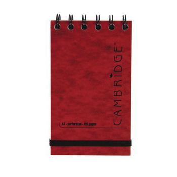 CAMBRIDGE 76 X 127mm Elastic Red Notebook (100080421)