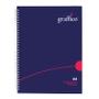 GRAFFICO Polypropylene Wirebound Notebook 140 Pages A4 EN08818