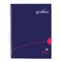 GRAFFICO Hard Cover Wirebound Notebook 160 Pages A4 EN08810