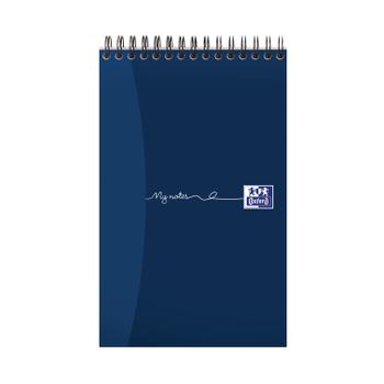 OXFORD My Notes Reporters Notebook Card Cover Wirebound Ruled 160 Pages Navy Blue (Pack 10) 100080496 (100080496)