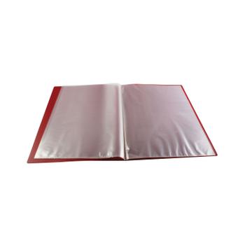 Q-CONNECT Polypropylene Display Book 10 Pocket Red KF01246 (KF01246)