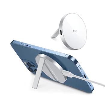 ESR HaloLock Kickstand Wireless Charger MagSafe Compatible White 2C515AW (2C515AW)