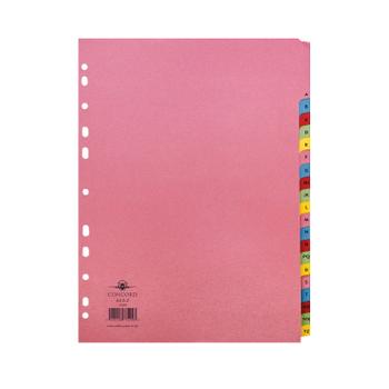 CONCORD Divider A-Z 20-Part A4 Pastel Colours 77299/72 (77299)