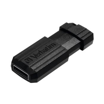 VERBATIM Pinstripe USB Drive 32GB Black 49064 (49064)