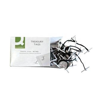 Q-CONNECT Plastic Treasury Tag 51mm (Pack of 100) KF04571 (KF04571)