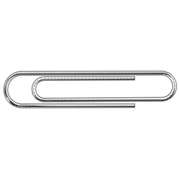 Unbranded Paperclips Giant Serrated 73mm (Pack of 100) 32521 (WS33321)