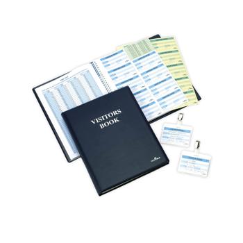 DURABLE Visitors Book with 300 Badge inserts 1465/00 (1465/00)