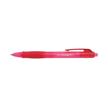 Q-CONNECT Retractable Ballpoint Pen Medium Red (Pack of 10) KF00269 (KF00269)