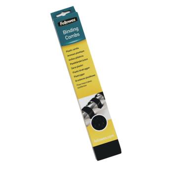 FELLOWES A4 Binding Combs 19mm Black (Pack of 100) 53477 (53477)