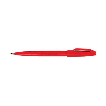 PENTEL Original Sign Pen S520 Fibre Tip Pen 2mm Tip 1mm Line Red (Pack 12) - S520-B (S520-B)