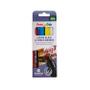 PENTEL Wet Erase Chalk Marker Chisel Tip 2-4mm Line Assorted Colours (Pack 4) - SMW26/4-BCGW